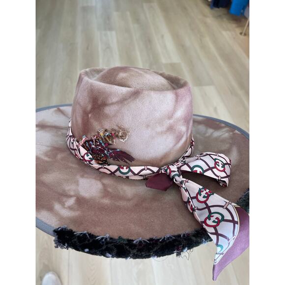 Minime Paris Tie Dye Felt Hat main image 4